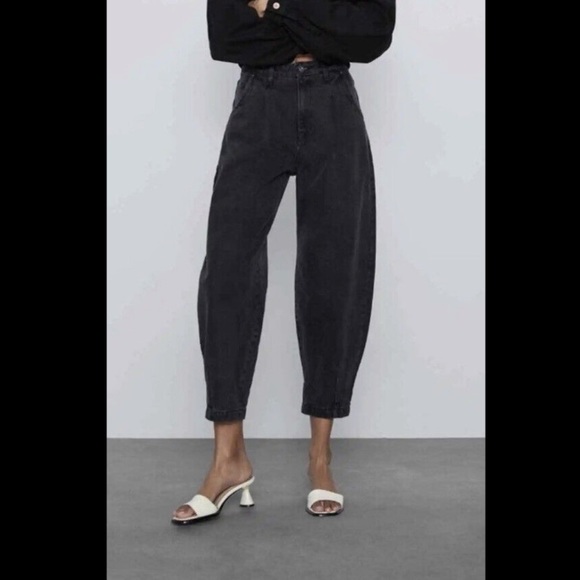 Zara Denim - Zara Black/Gray Baggy Jeans